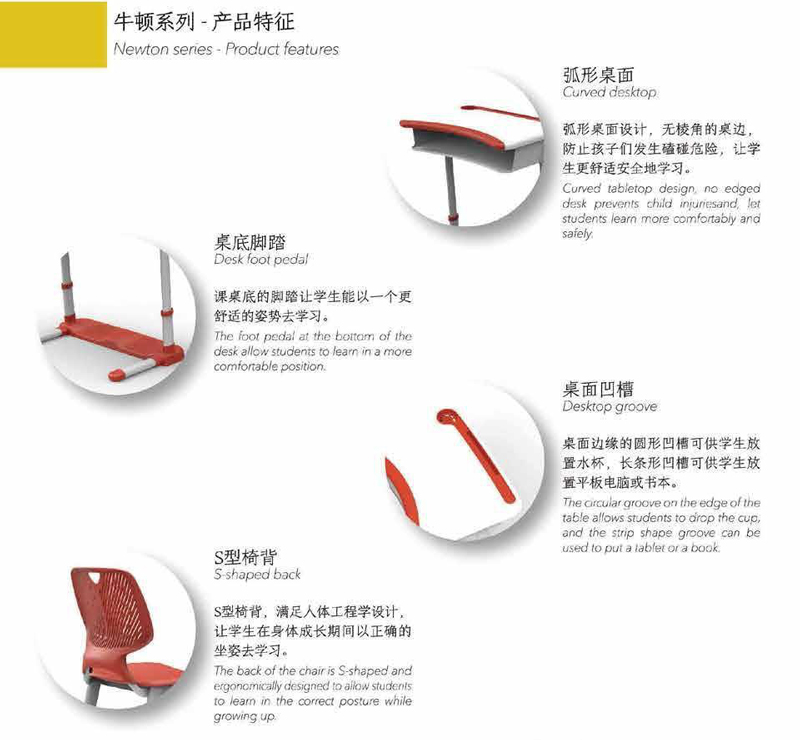 牛顿系列-学生课桌椅
